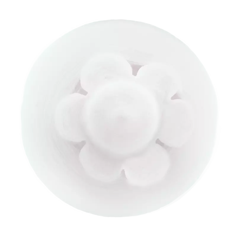Algodão doce Cotton Show no modelo flor de neve